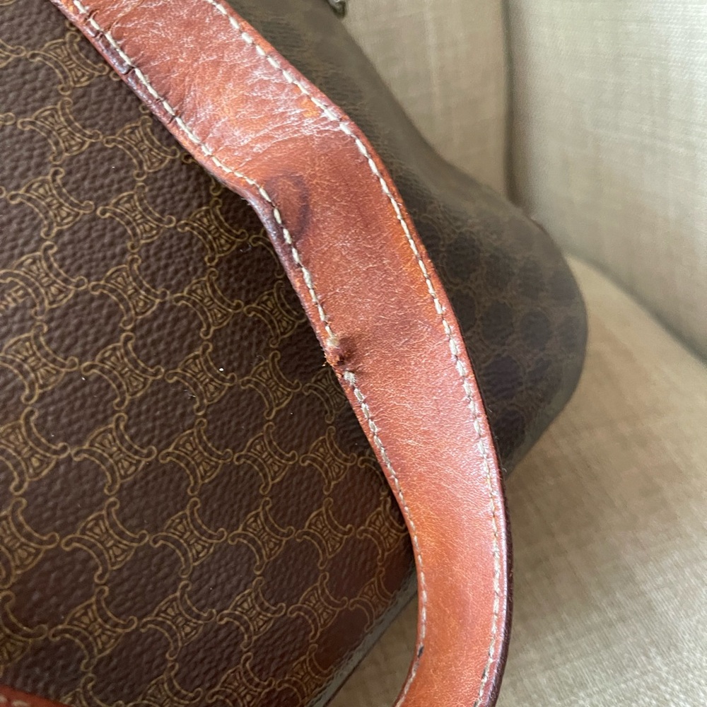 Authentic vintage CELINE large satchel bag M95 (X21) - Picture 13 of 16